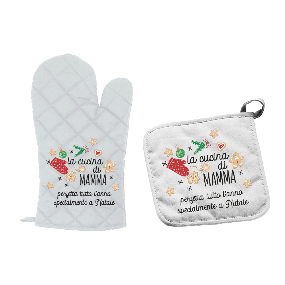 La cucina di mamma perfetta tutto l'anno - Set da Cucina Guanto e Presina