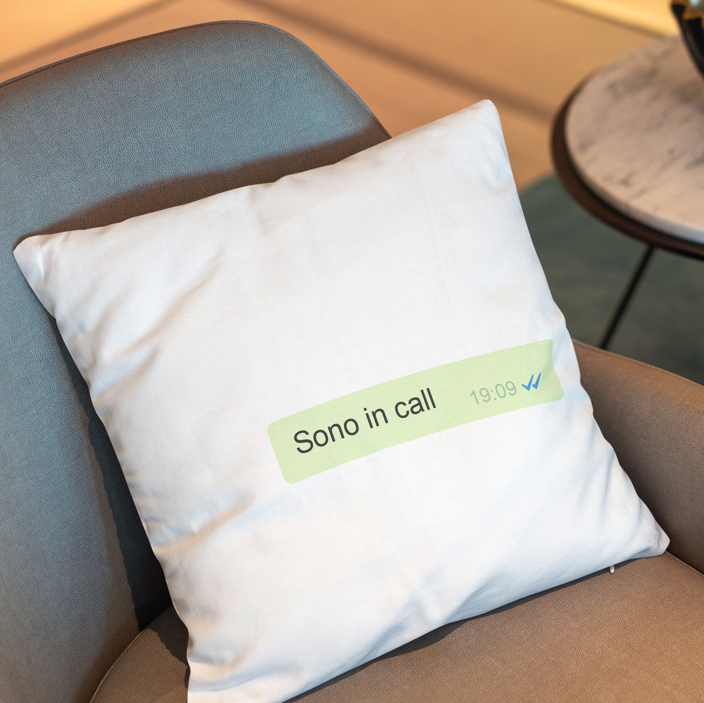Sono in call - Cuscino - idea regalo