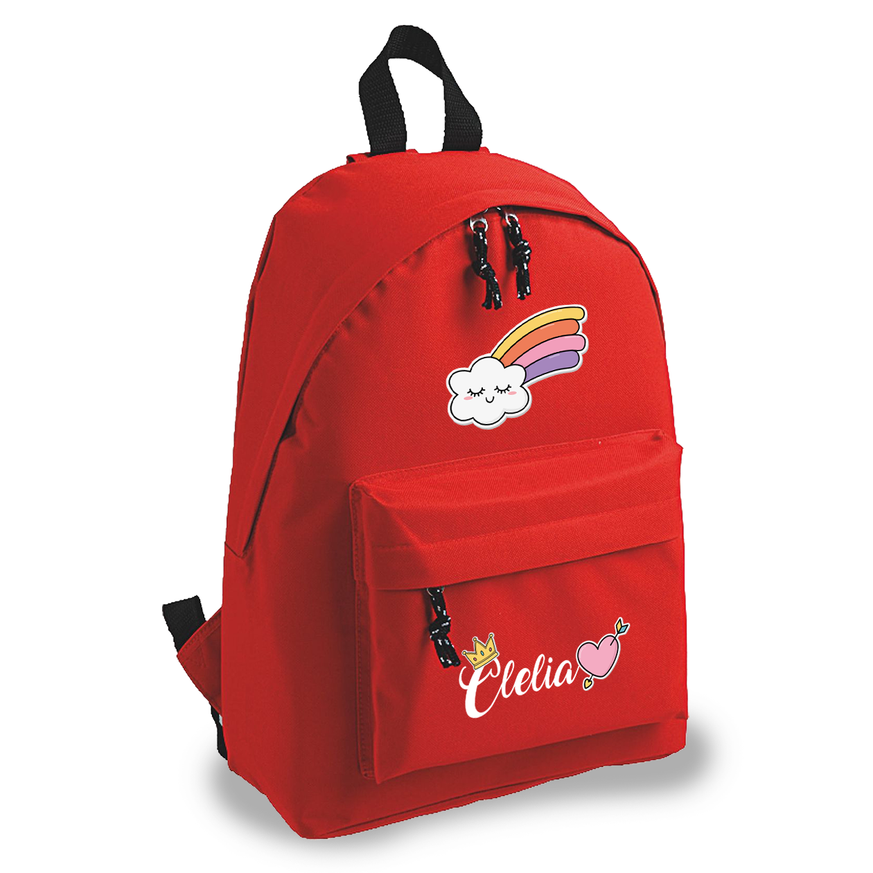 Rainbow - zaino scuola - personalizzato con nome