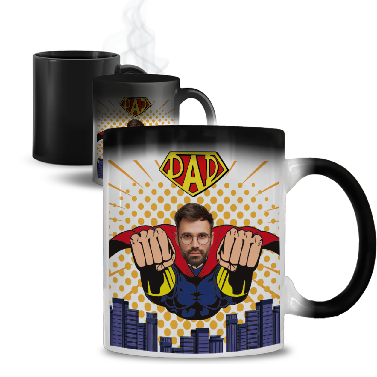 Dad - Tazza Magica - personalizzata con foto