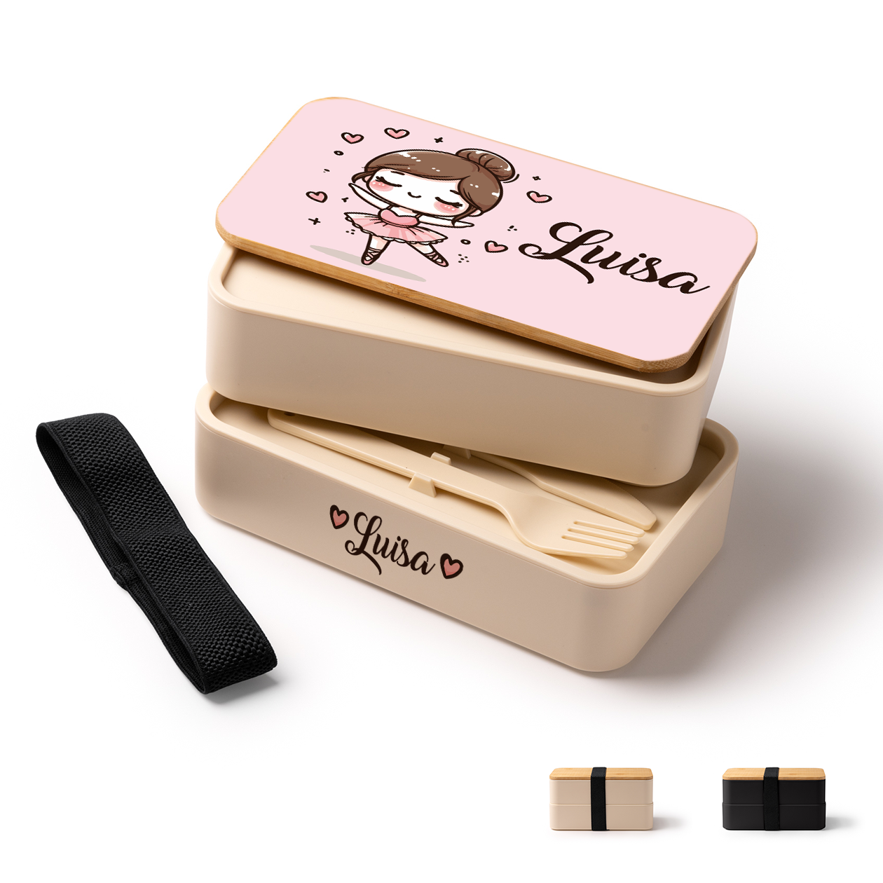 Sweet girl - Scatola per il pranzo - personalizzato con nome