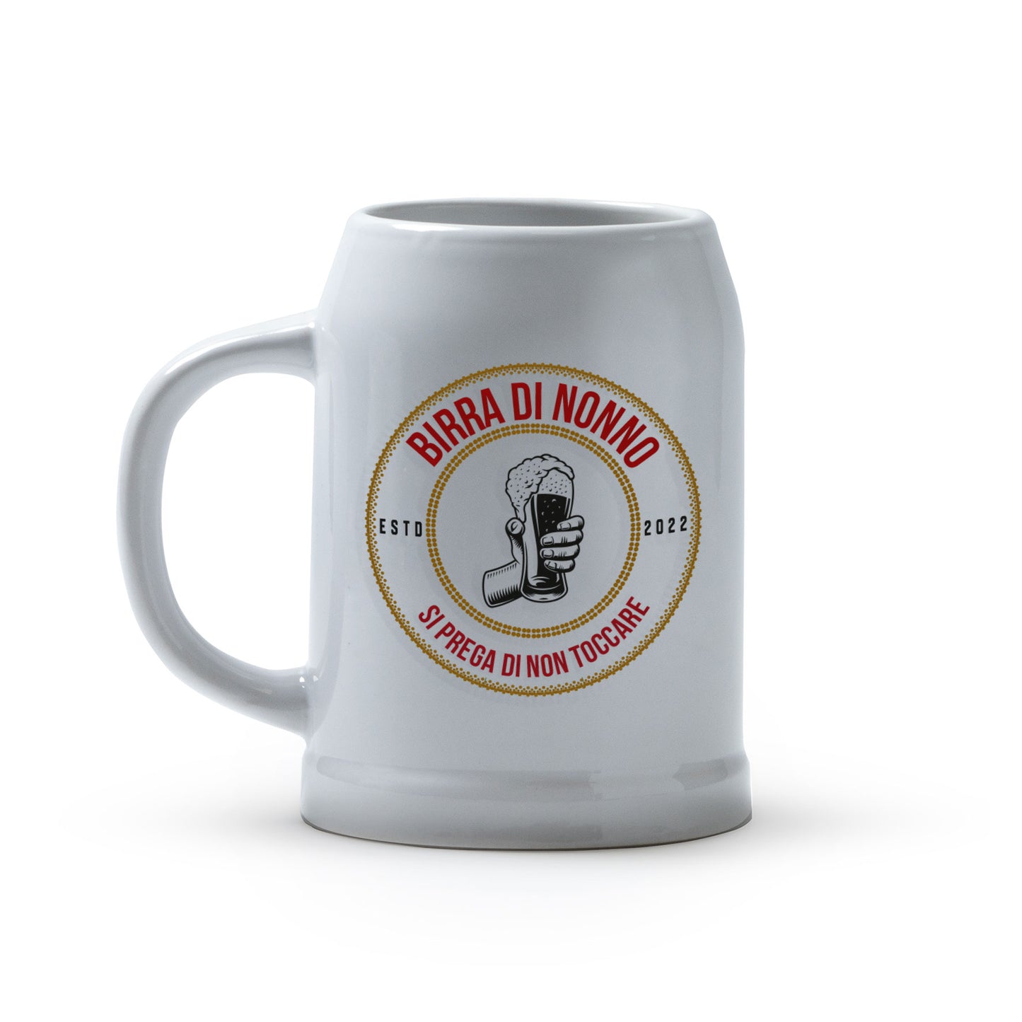 Birra di nonno - Caraffa in ceramica - personalizzata con data