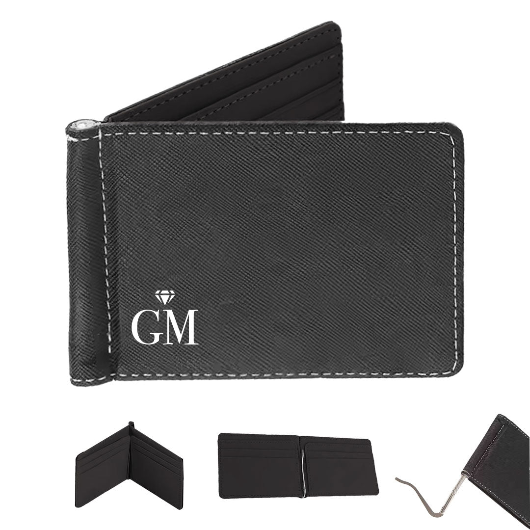 Diamond - Portafoglio in pelle sintetica - personalizzato con iniziali