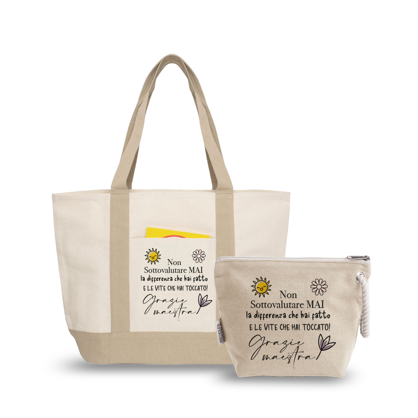 Grazie maestra - borsa mare & Pochette - Combo