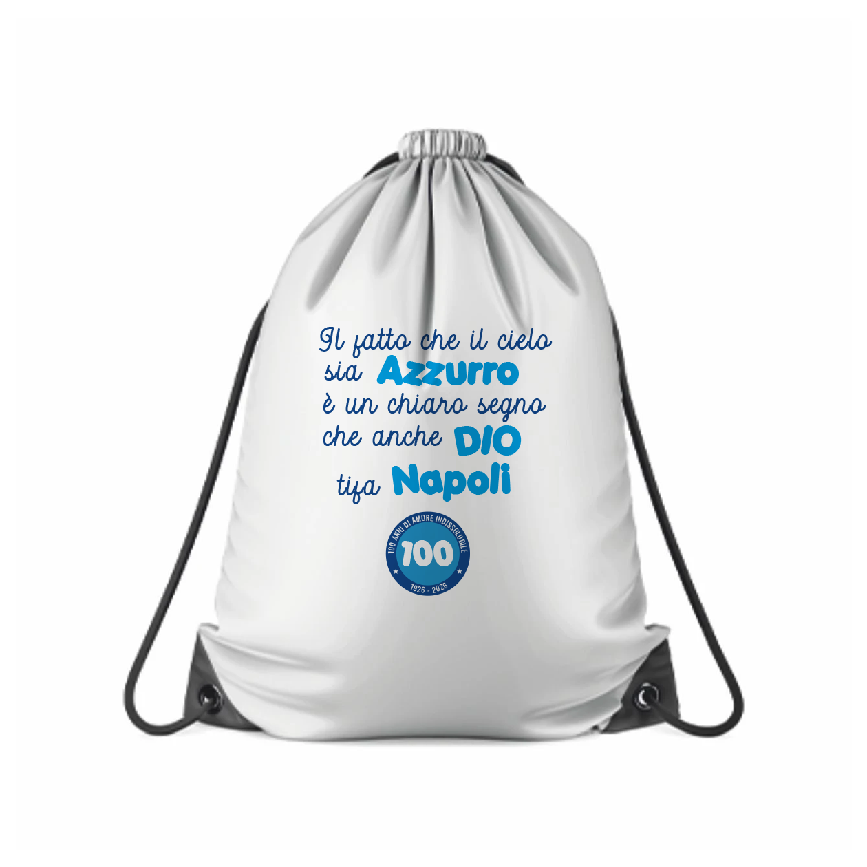 Anche Dio tifa Napoli - Sacchetto - Idea Regalo