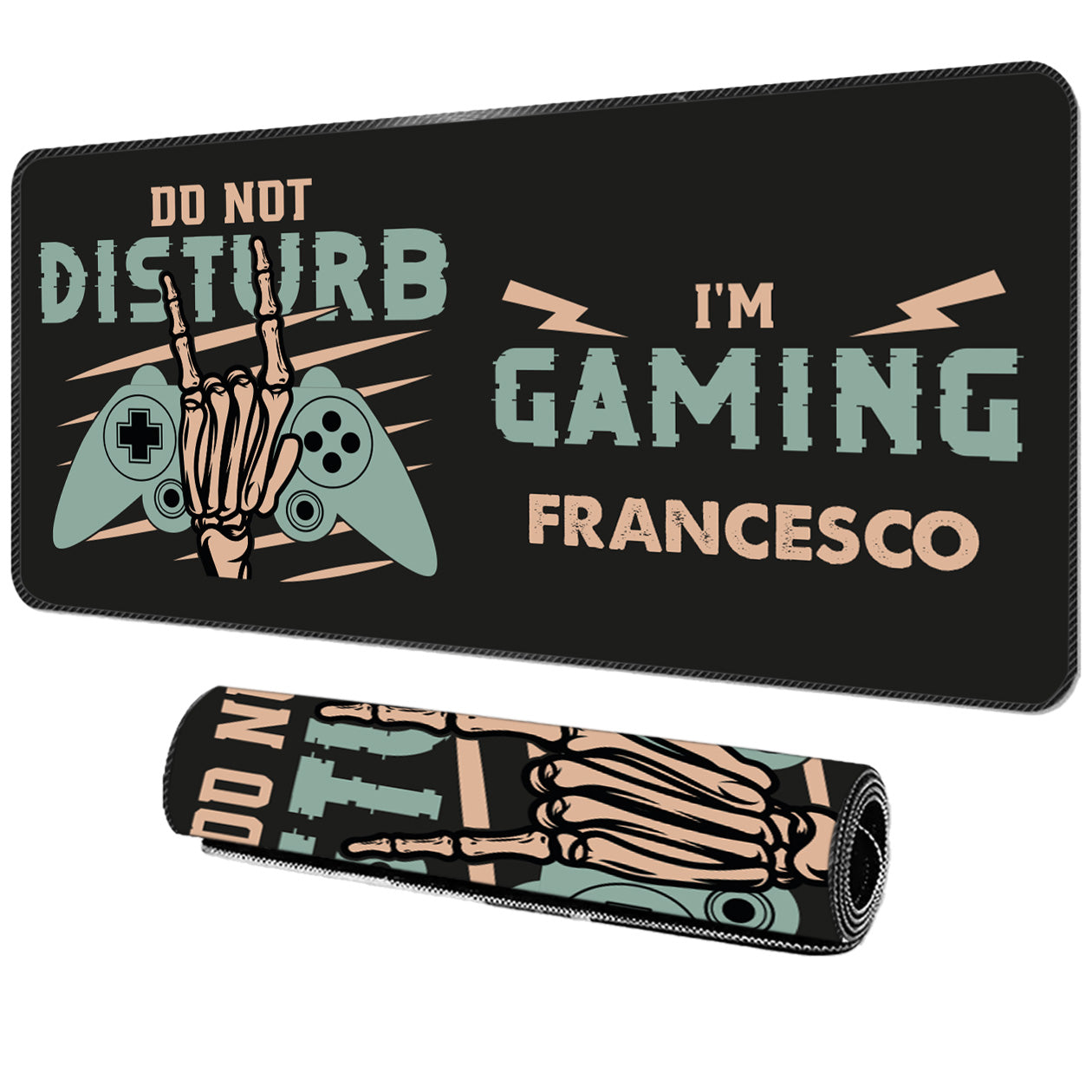 Do not disturb im gaming - Tappetino per mouse da gaming - personalizzato con nome