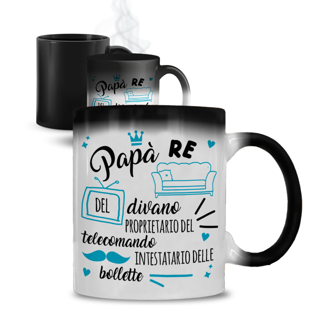 Papà re del divano - Tazza Magica