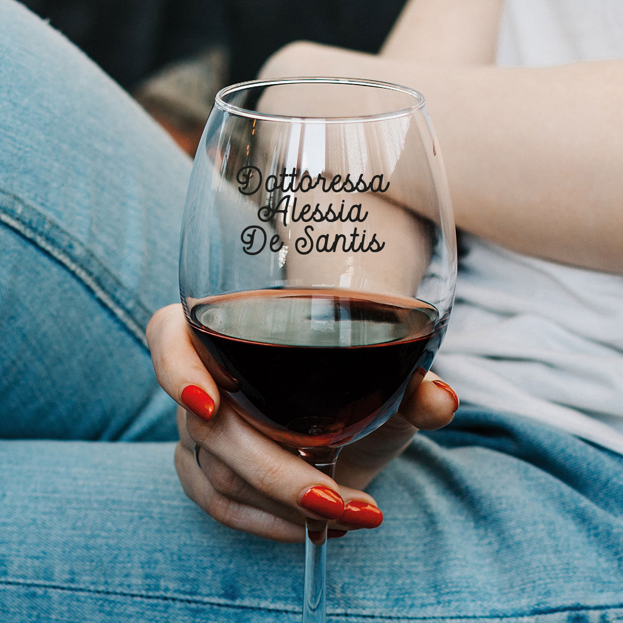 Dottoressa - Calice Bicchiere da Vino - personalizzato