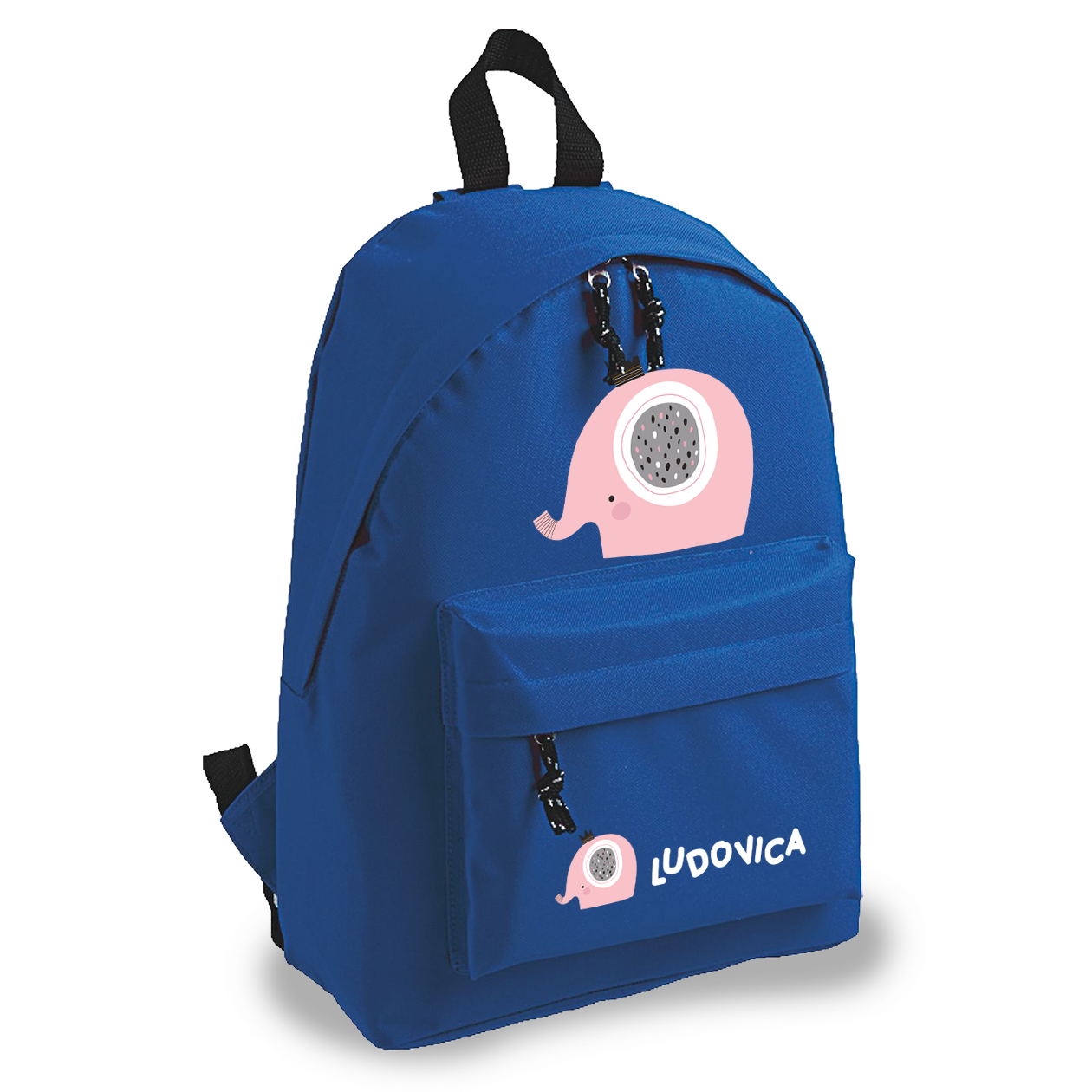 Elephant style - zaino scuola - personalizzato con nome