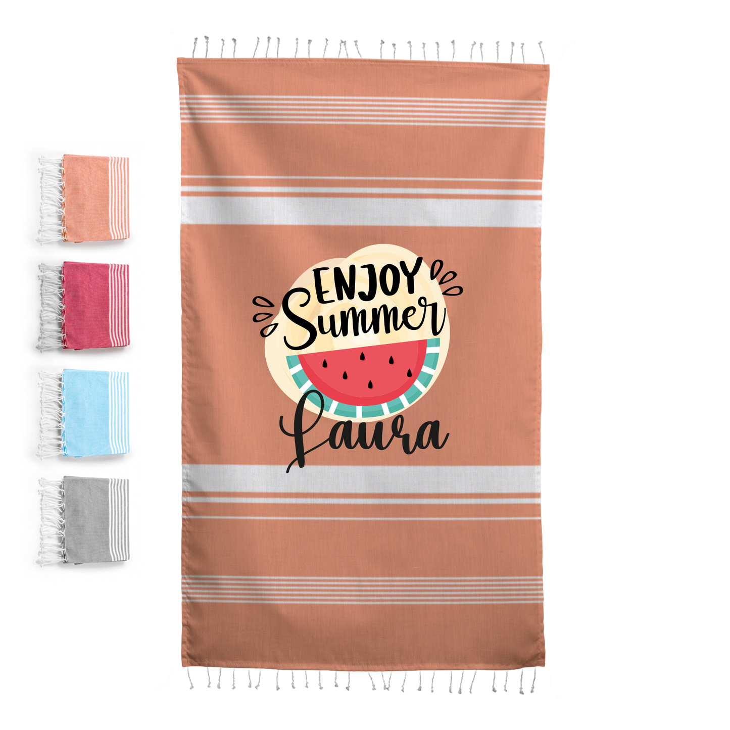 Enjoy summer - Telo Mare personalizzato con nome