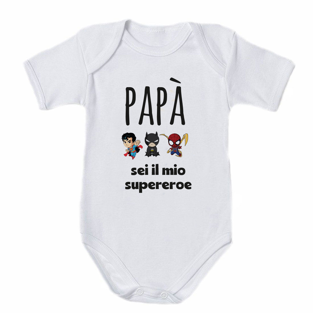 Papà sei il mio supereroe - Tutina neonato - body