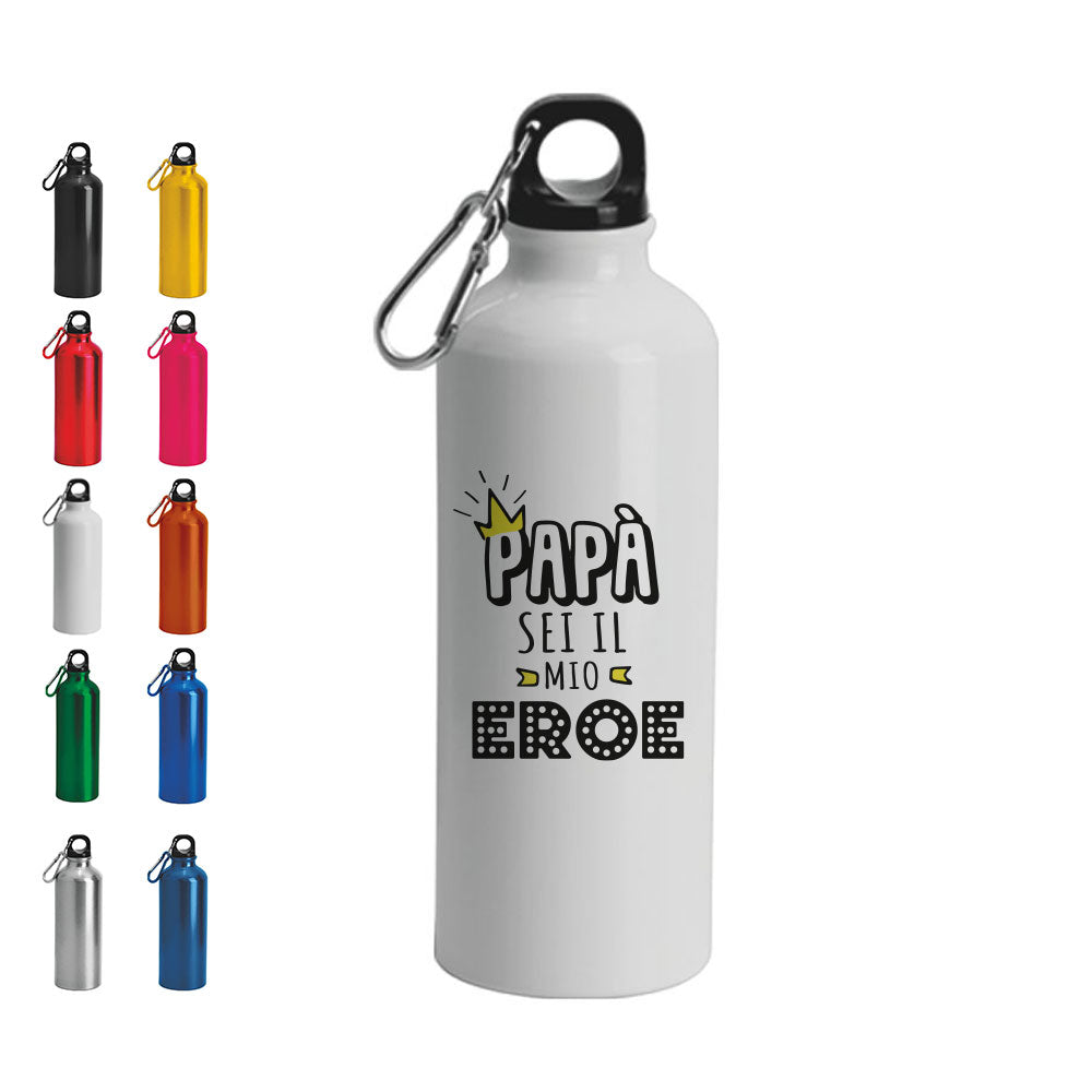 Papà sei il mio eroe - Borraccia Ecosostenibile