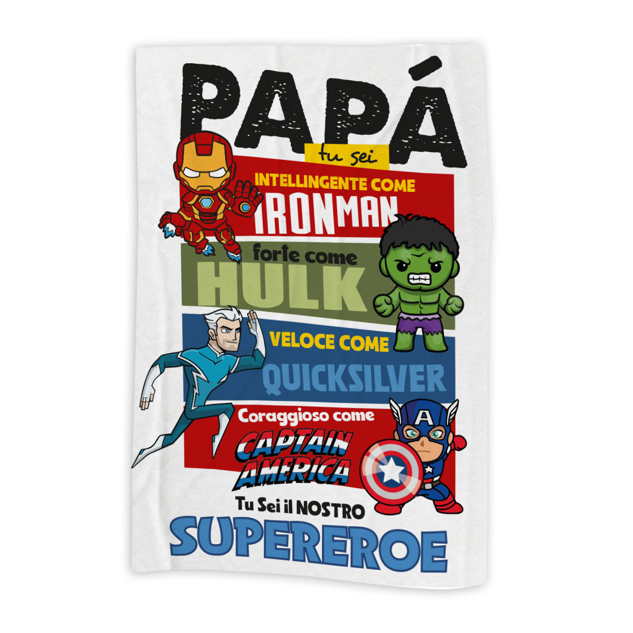 Superhero - coperta Idea Regalo Festa del Papà