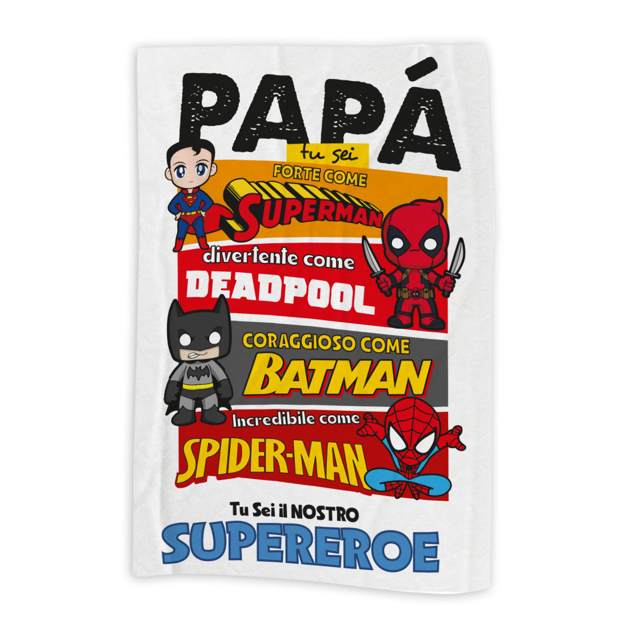 Papà Superhero - coperta Idea Regalo Festa del Papà