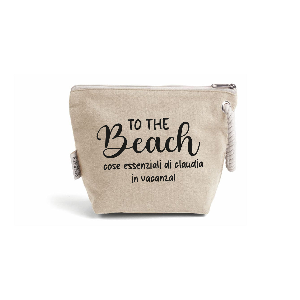 To the beach - Pochette personalizzata con nome