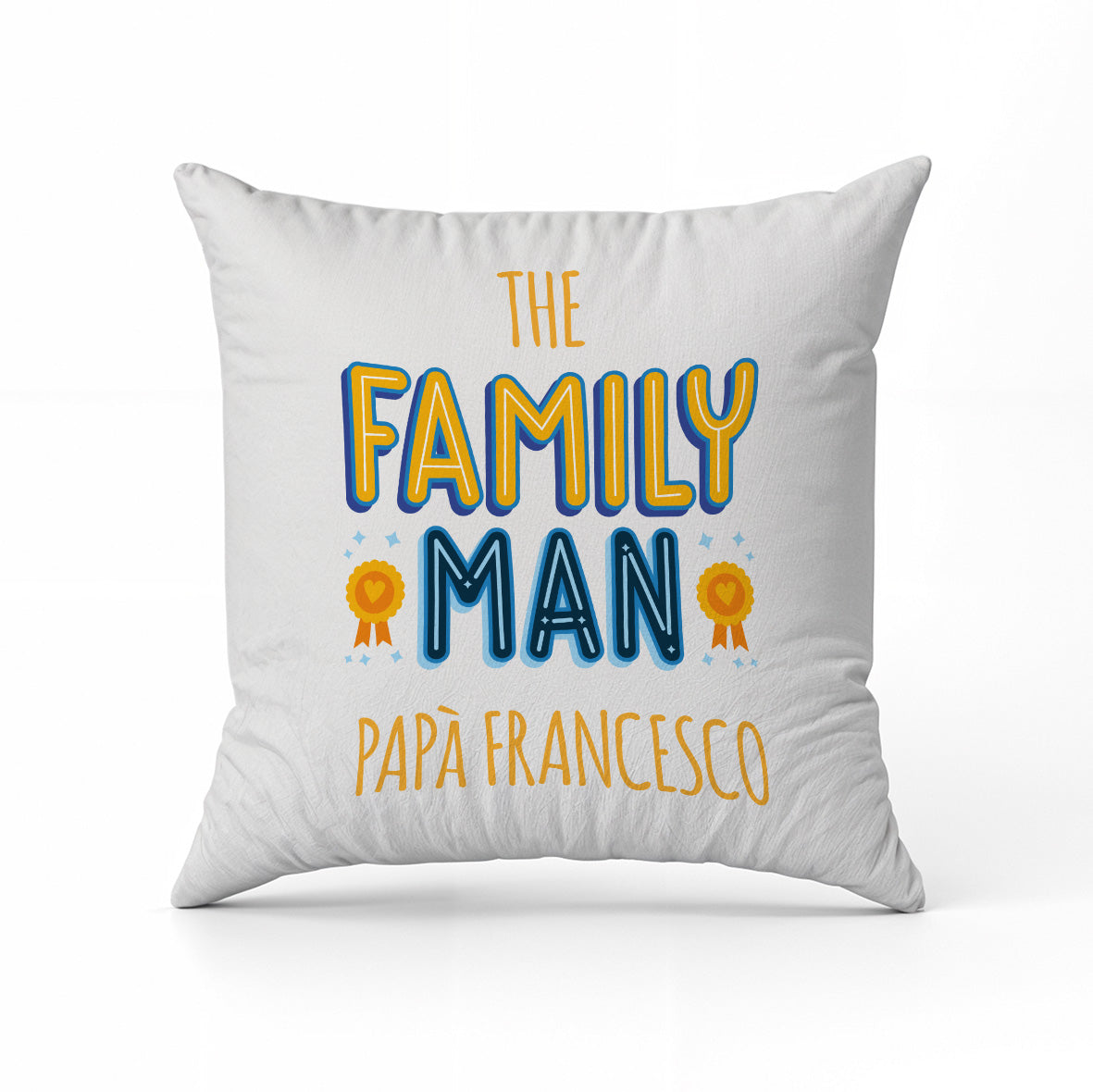 The family man - Cuscino - idea regalo festa del papà - personalizzato con nome