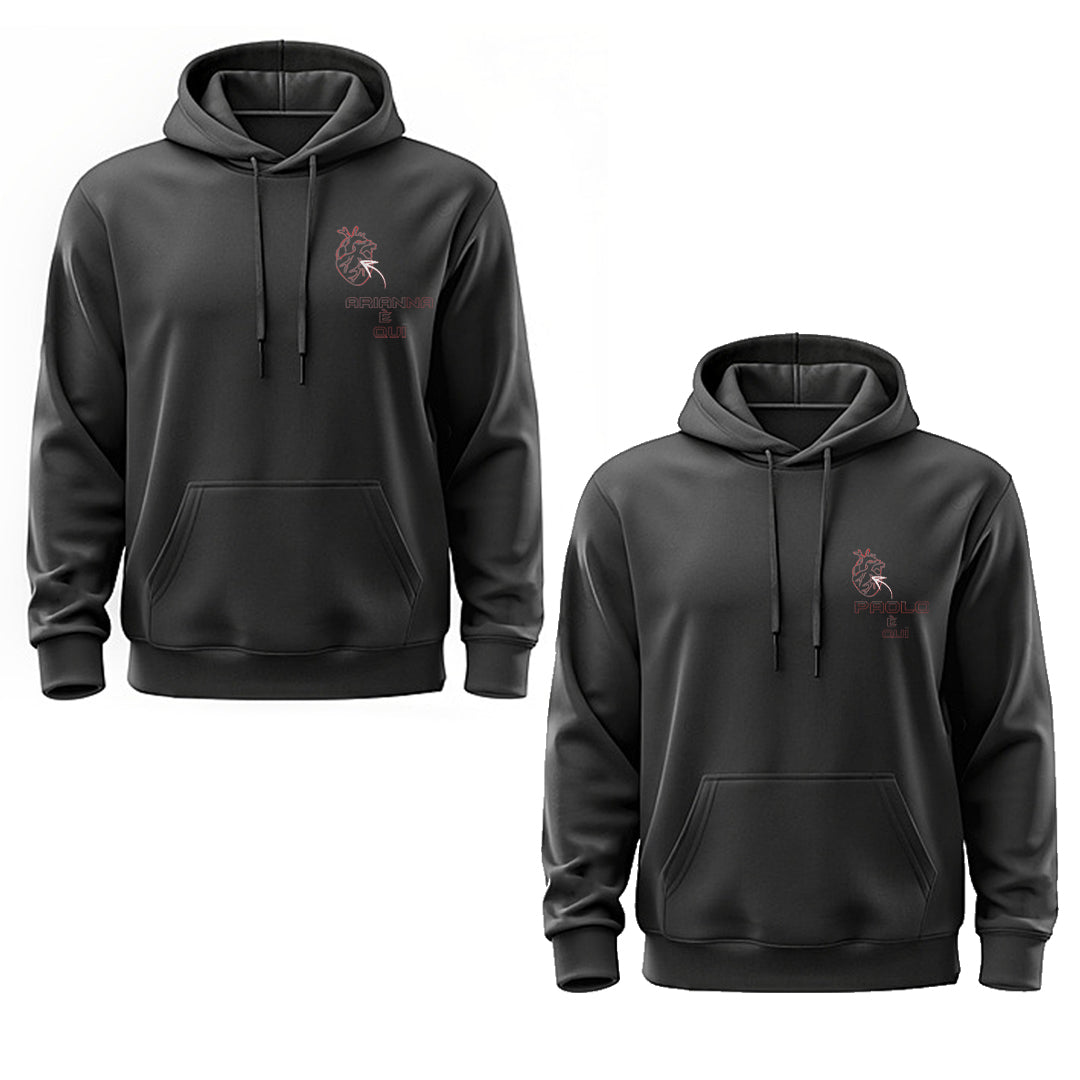 Sei nel mio cuore - Coppia Felpe - personalizzata con nomi