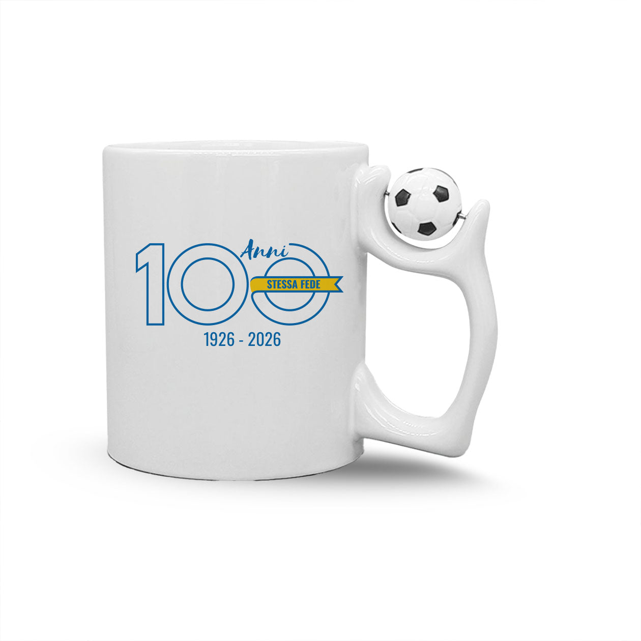 100 anni stessa fede - Tazza mug con manico pallone