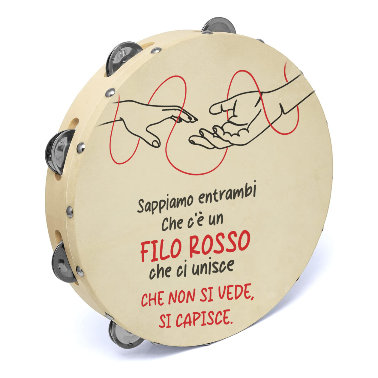 Filo rosso - Set da 10 Tamburelli