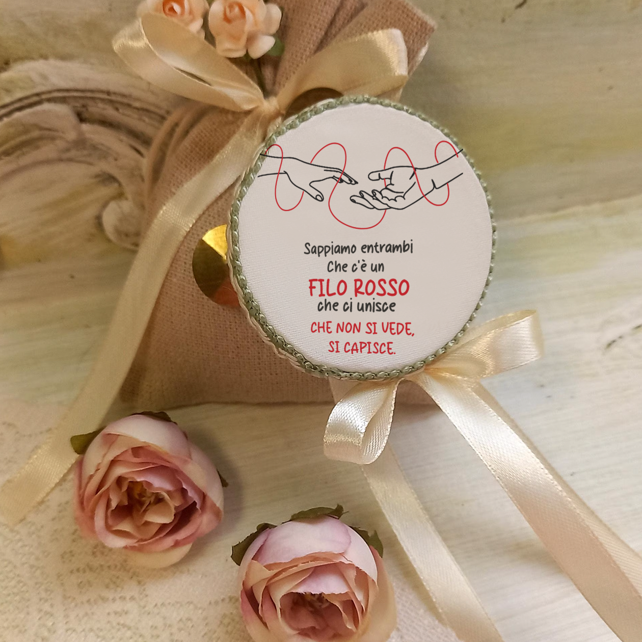 Filo rosso - Set da 10 Tamburelli