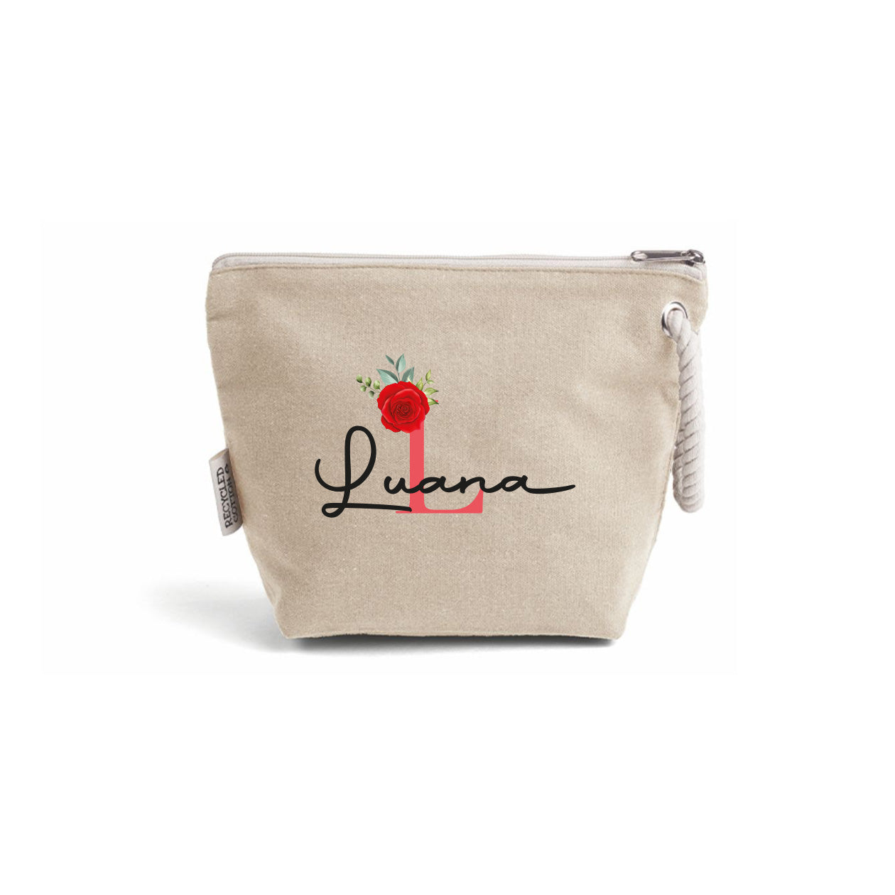 Red flower - Pochette - personalizzata con nome