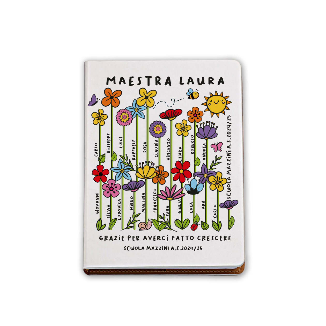 Maestra Grazie per averci fatto crescere - Block Notes personalizzato