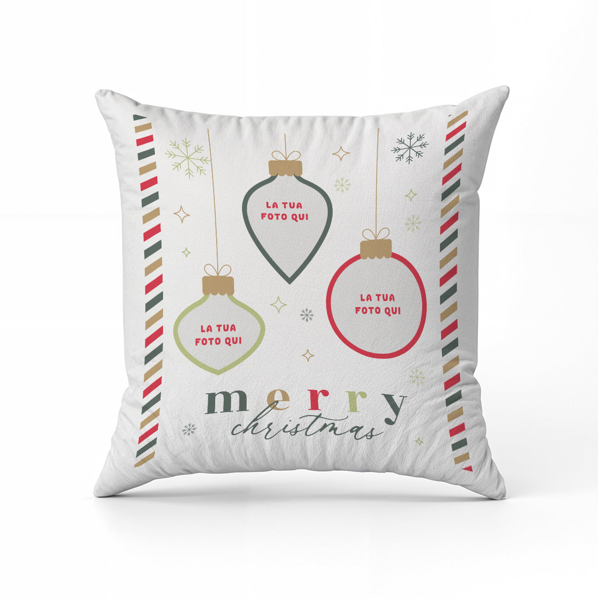 X-Mas Ball - Cuscino Personalizzato - idea regalo Natale personalizzato con foto