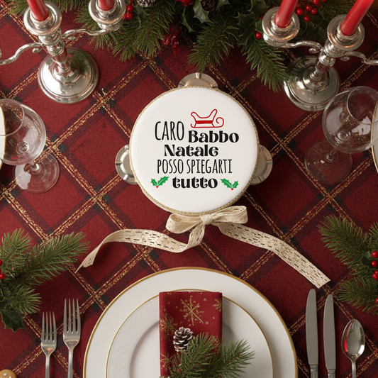 Caro Babbo Natale - Set da 10 Tamburelli