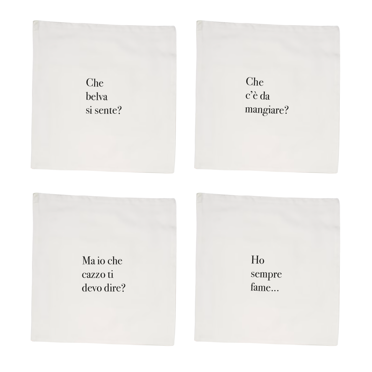 Ho sempre fame... - Set 4 tovaglioli