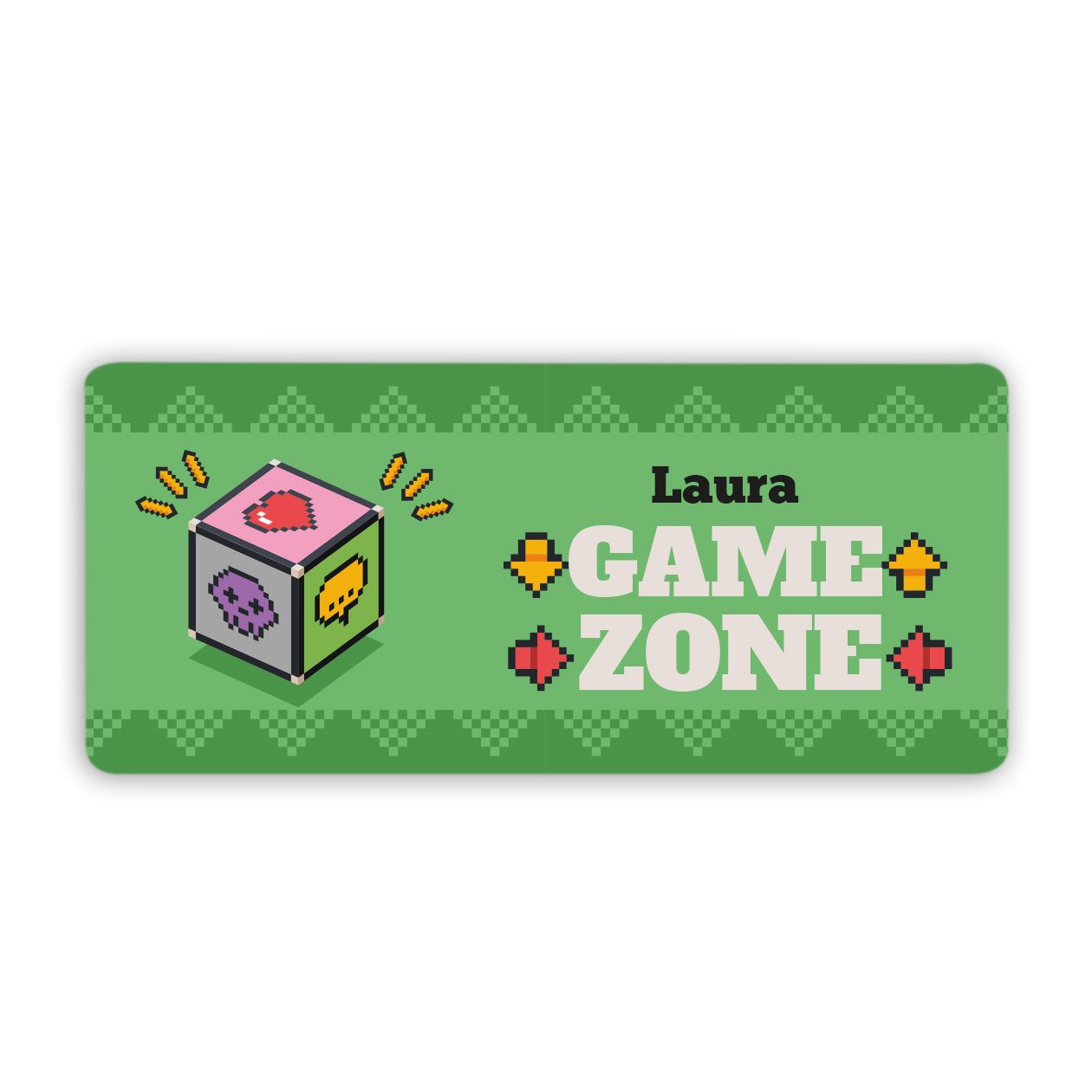 Game Zone - Tappetino per mouse da gaming - personalizzato con nome