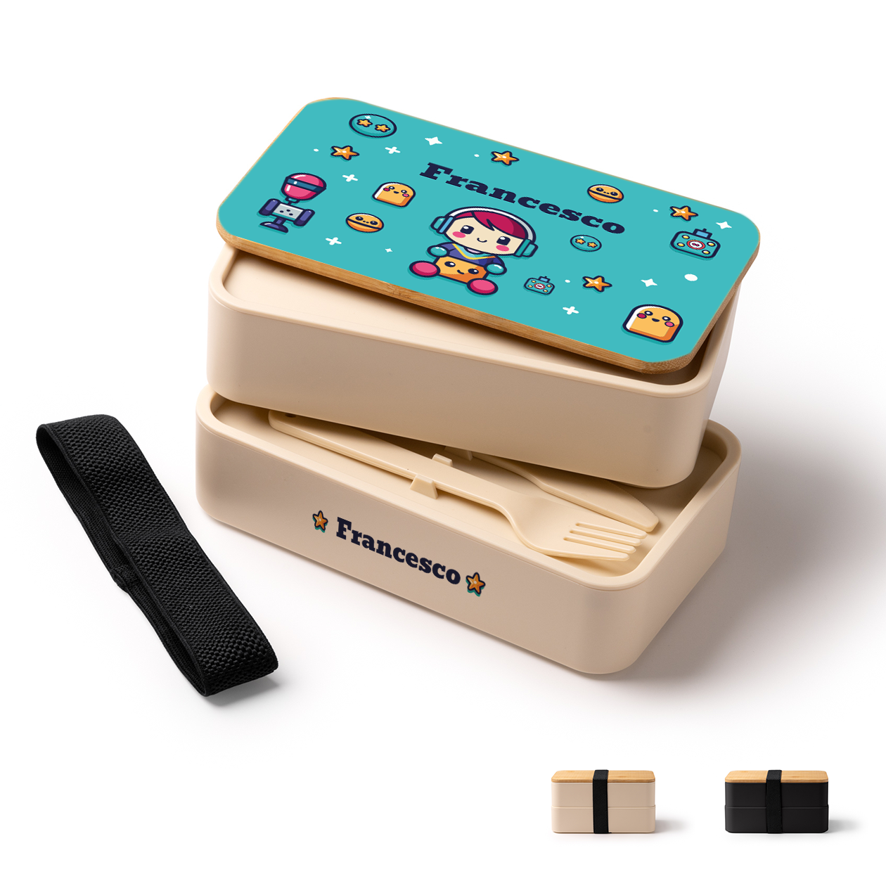 Baby gamer - Scatola per il pranzo - personalizzato con nome