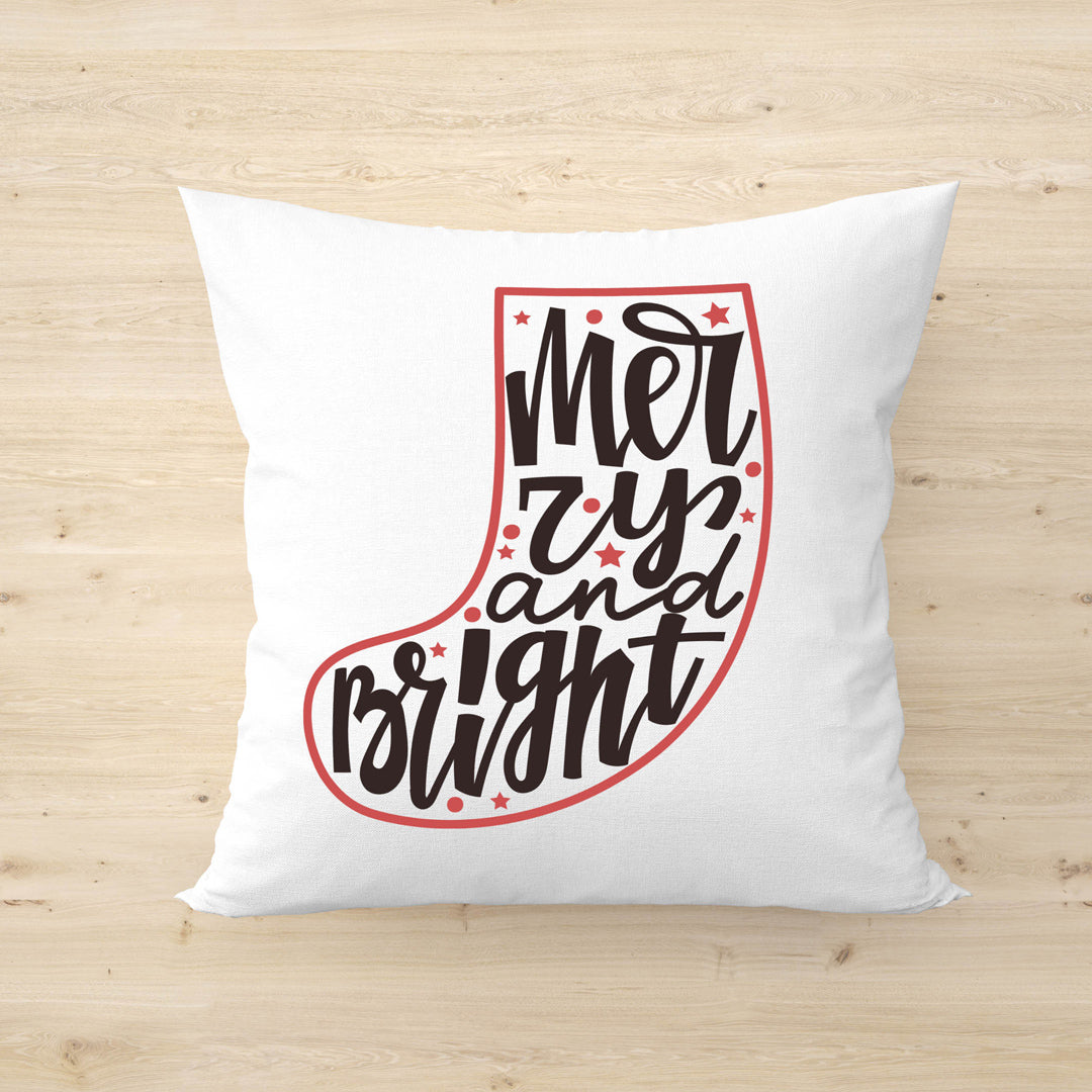 Merry and Bright - Cuscino - idea regalo natale