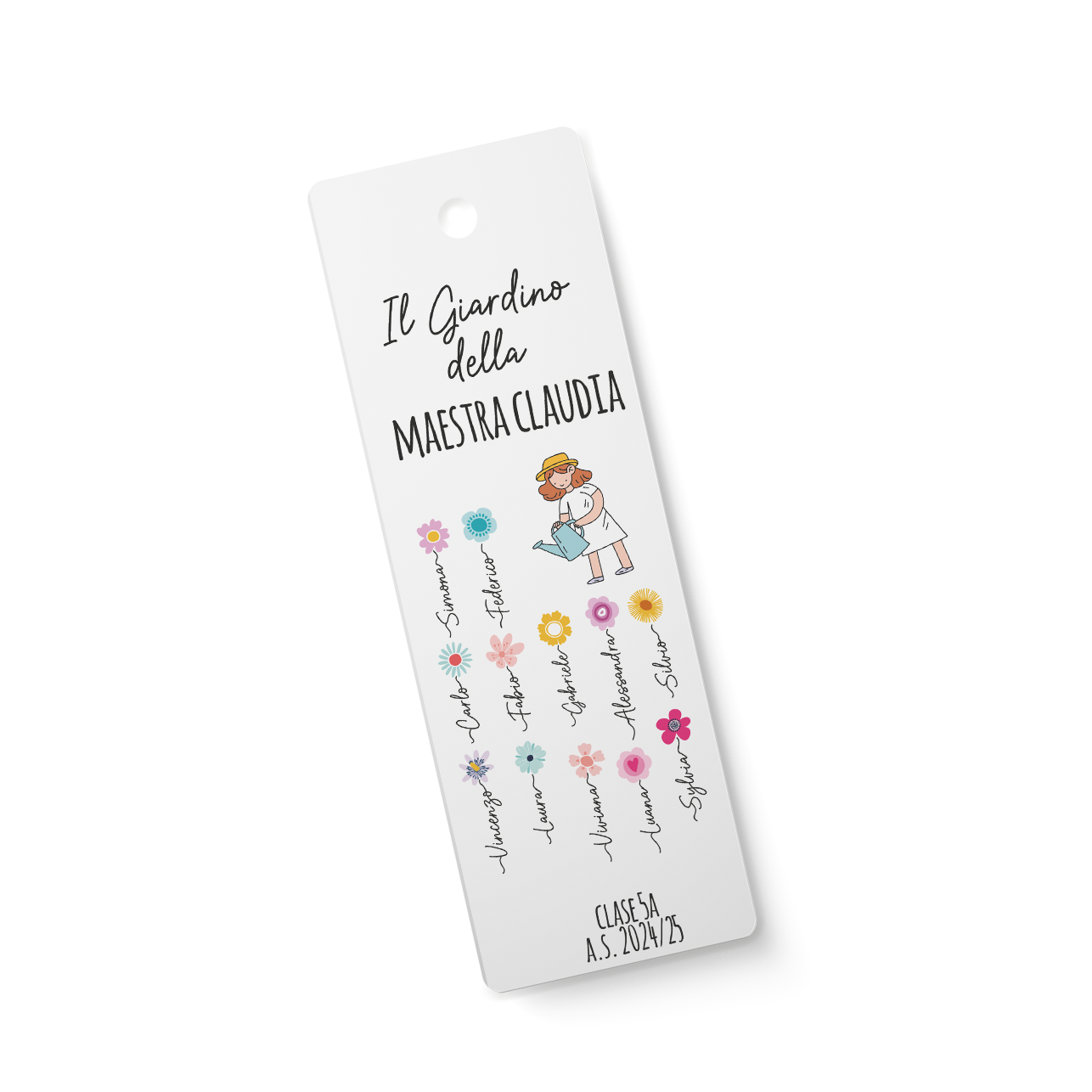 Il giardino della maestra - Segnalibro personalizzato