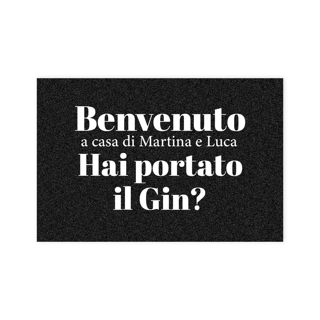 Benvenuto - Tappeto - personalizzato con nomi