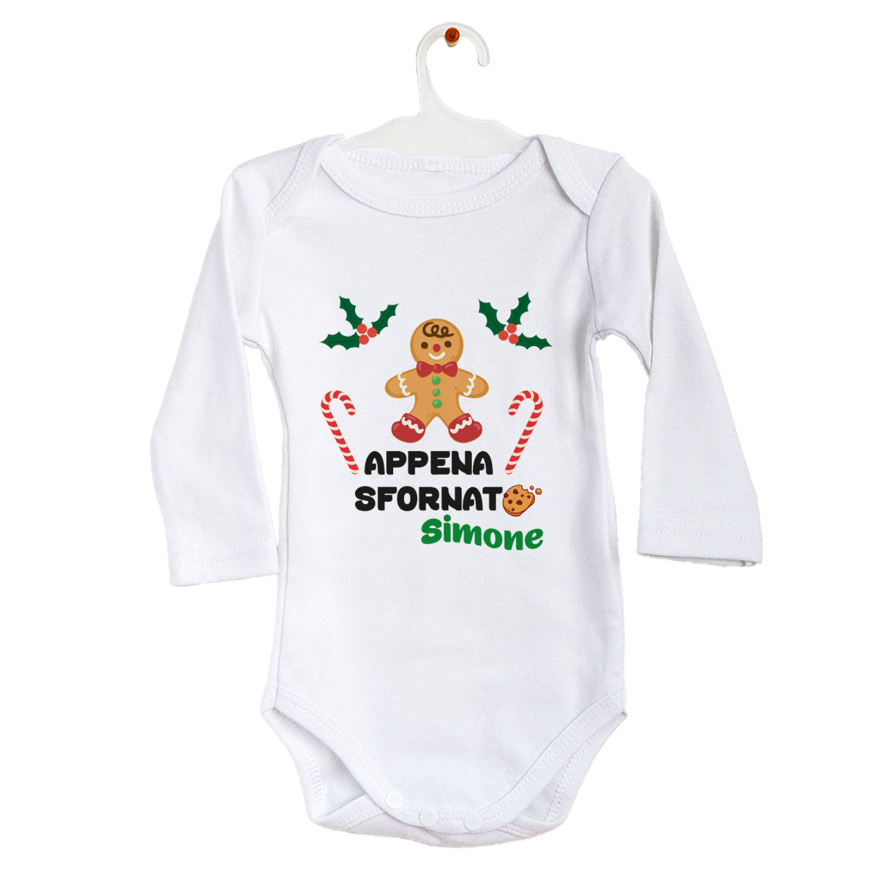 Appena sfornato - Tutina neonato - body personalizzato con nome