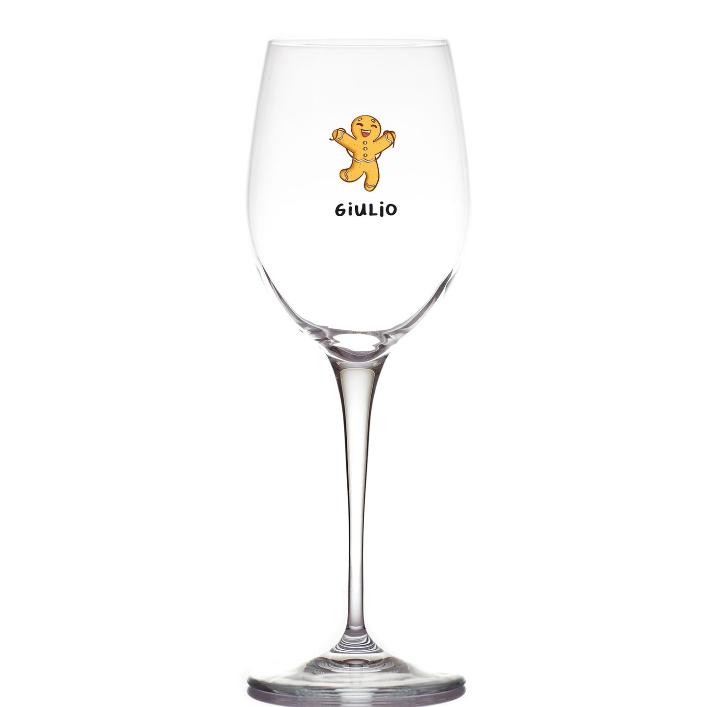 Pan di zenzero name - Calice Bicchiere da Vino - personalizzato con nome