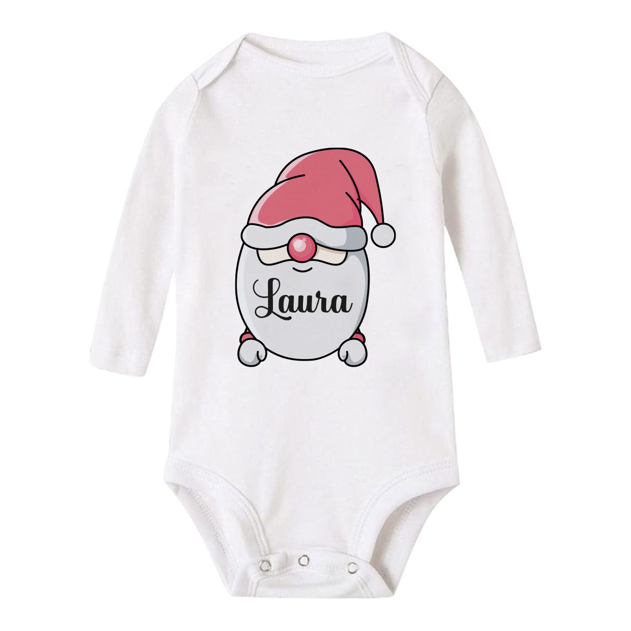 Piccolo Babbo Natale - Tutina neonato - body personalizzato con nome