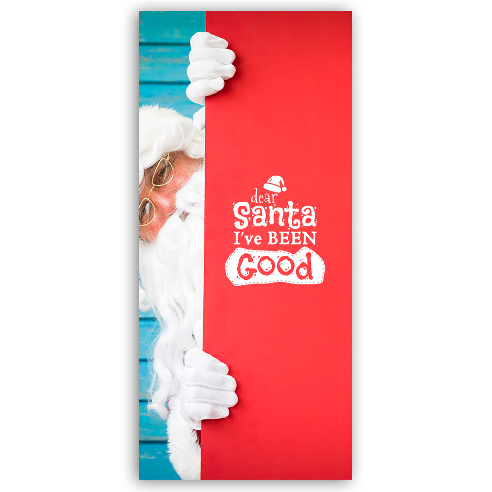 Dear Santa I've been good - Copertura Porta Natale - Sfondo Porta d'ingresso