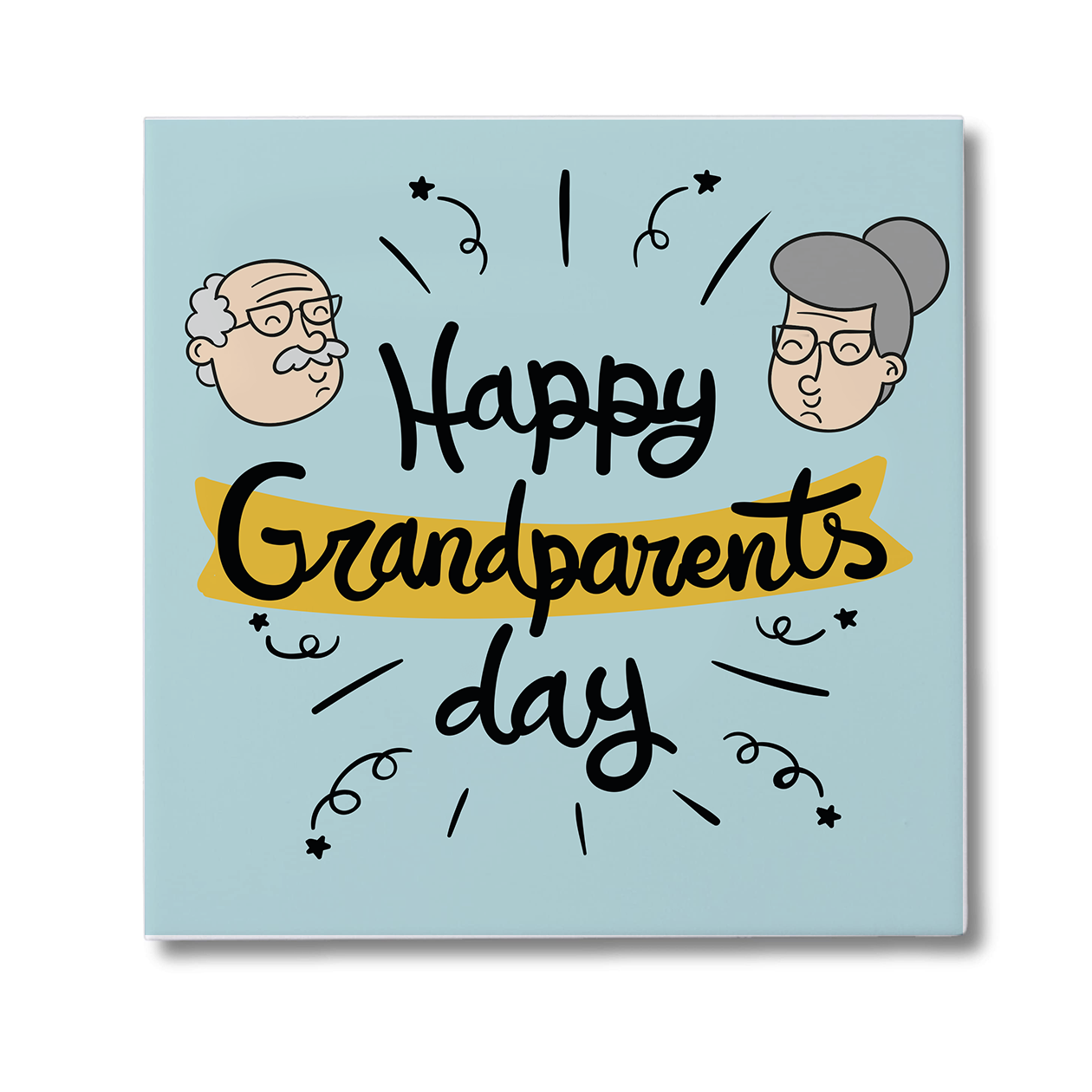 Happy grandparents day - Mattonella in Ceramica