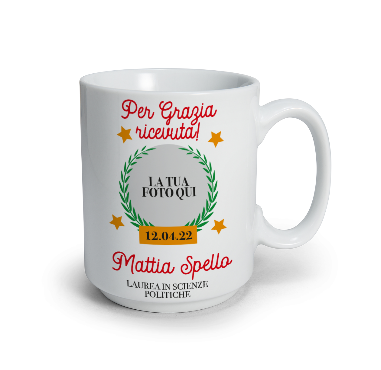 Per grazia ricevuta - Tazza mug - personalizzata