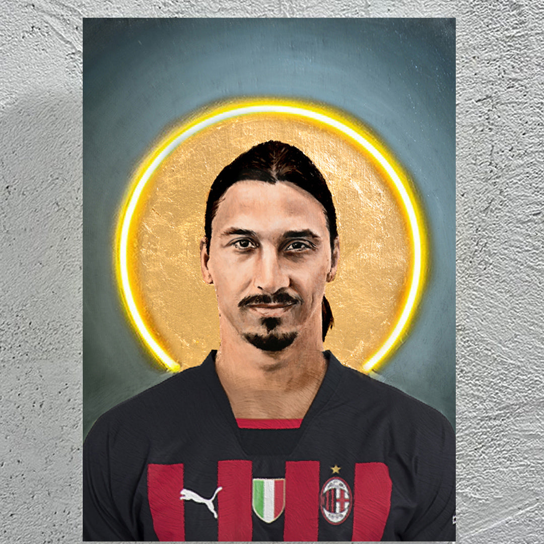 Ibra Rosso/Nero - Quadretto con Neon Led