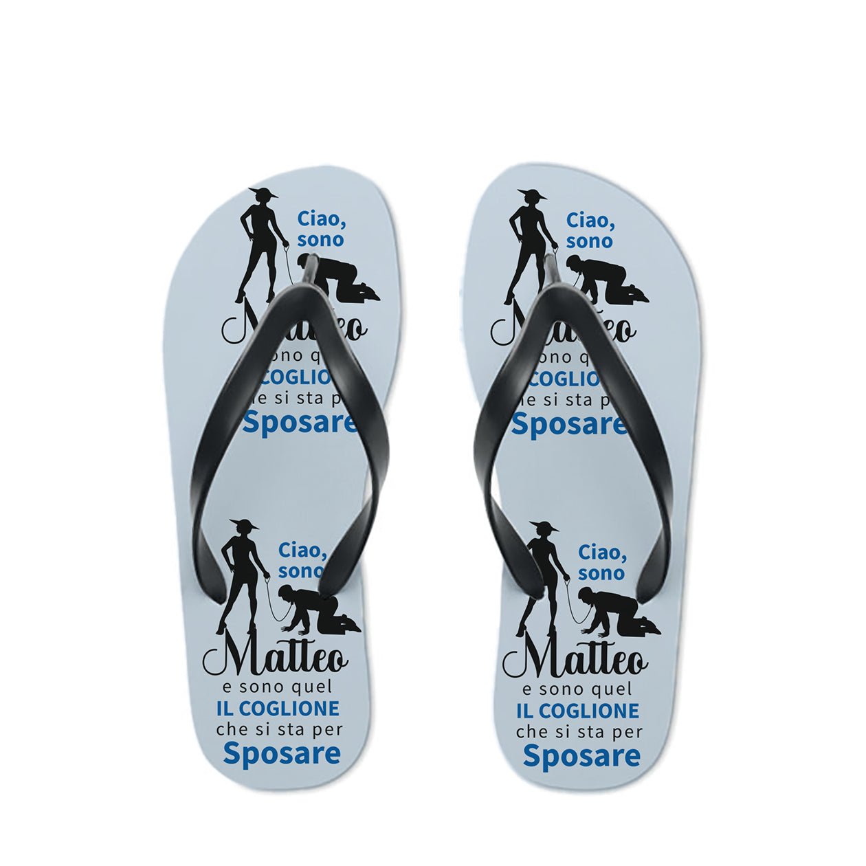 Il coxxxne che si sta per sposare - Infradito - personalizzati con nome