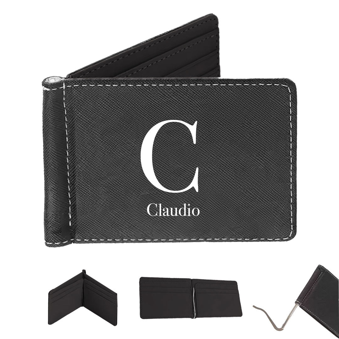Name elegant - Portafoglio in pelle sintetica - personalizzato con nome