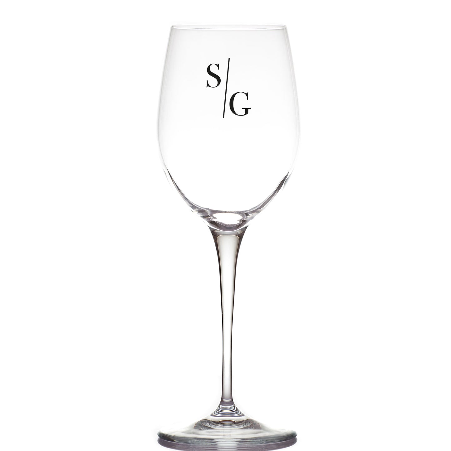 Iniziali - Calice Bicchiere da Vino - personalizzato con iniziali