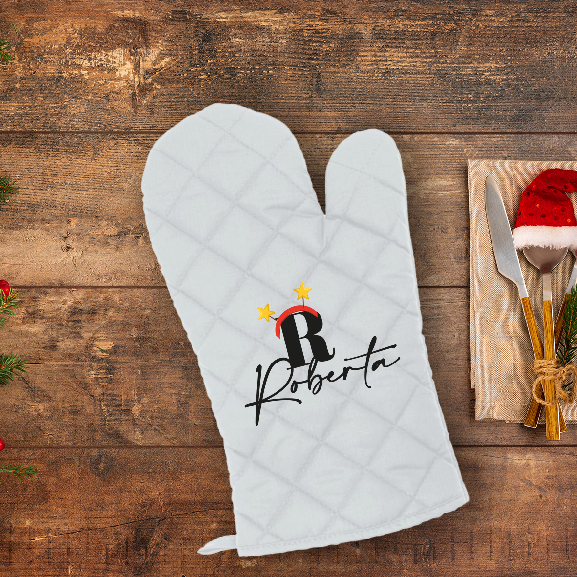 Star Name - Guanto da cucina - personalizzato con nome