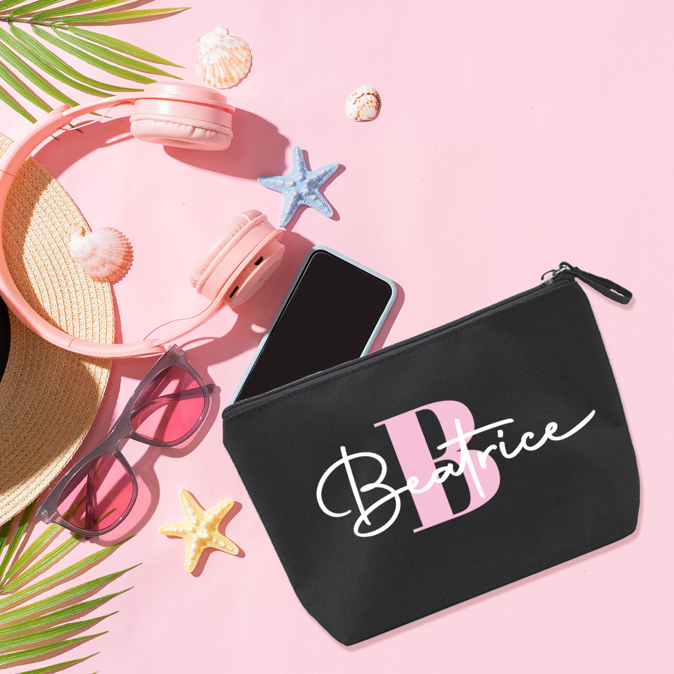 Letter Pink - Pochette personalizzata con nome