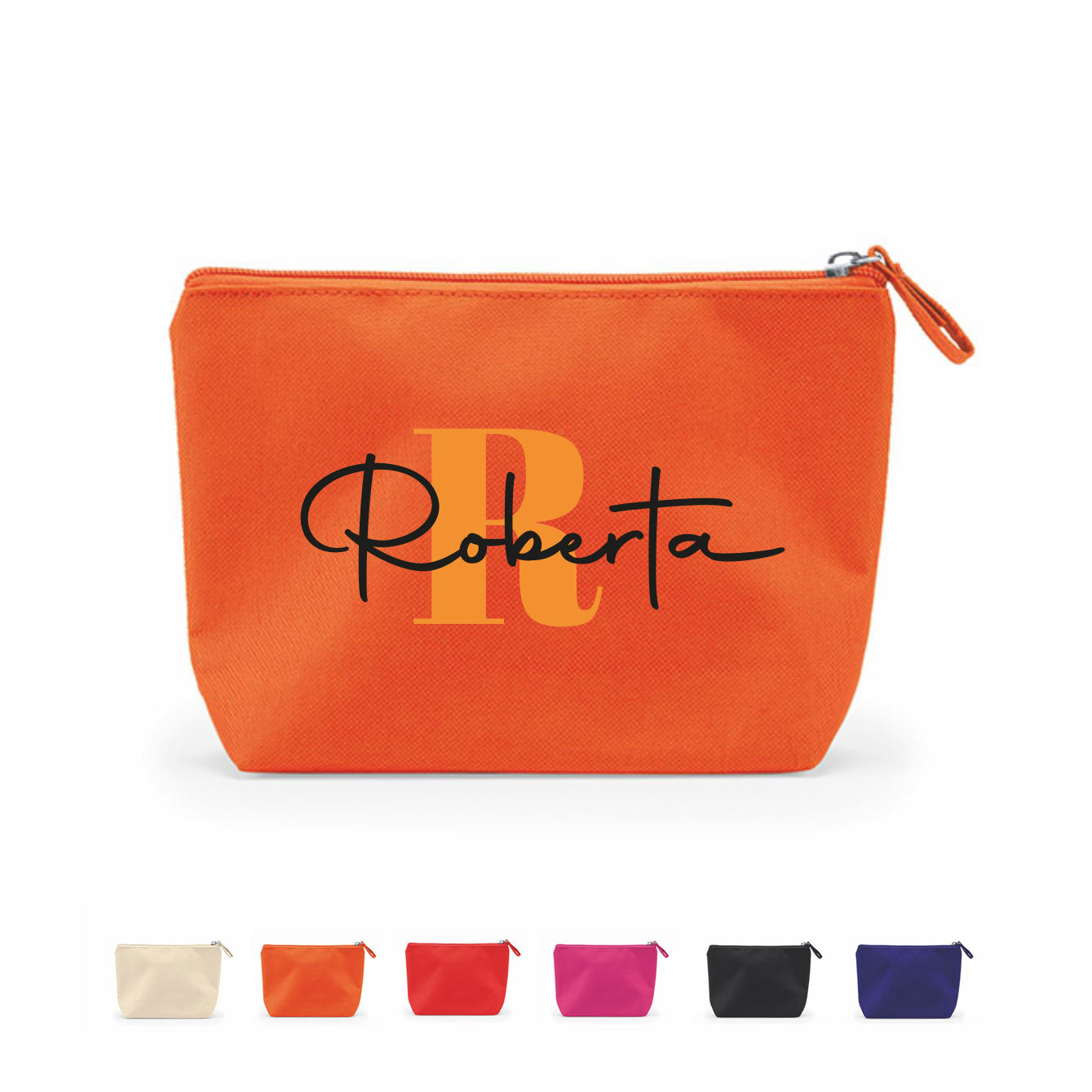 Letter Orange - Pochette personalizzata con nome