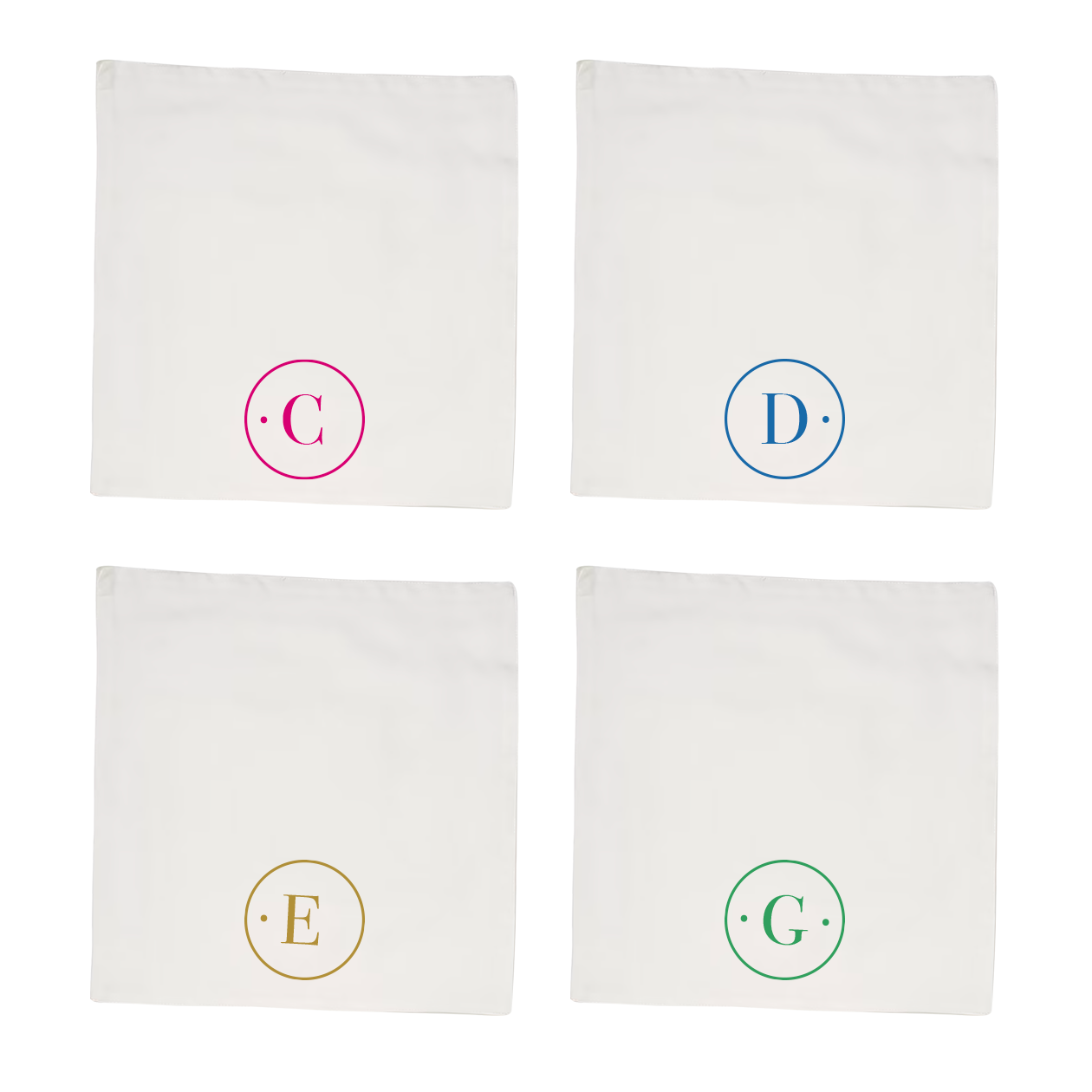 Circle Colors - Set 4 tovaglioli - personalizzato