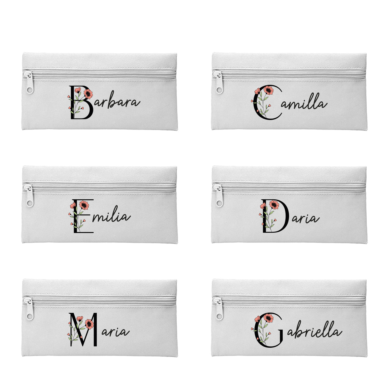 Name flower - Astuccio in Poliestere - personalizzato con nome