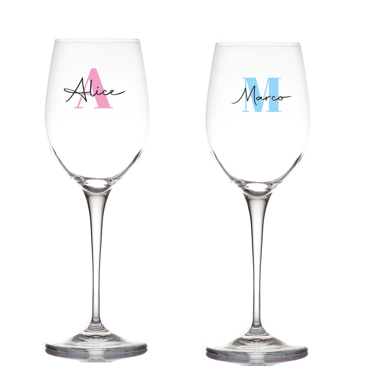 Name - Coppia di Calici Personalizzata con nomi